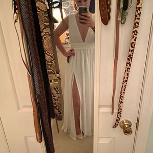 Lulu's heavenly Hues white dress